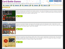 Tablet Screenshot of cardbattlegames.net